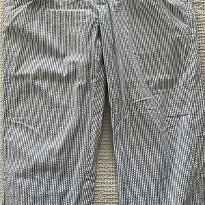 Jos. A. Bank Blue Seersucker Striped Dress Panrs